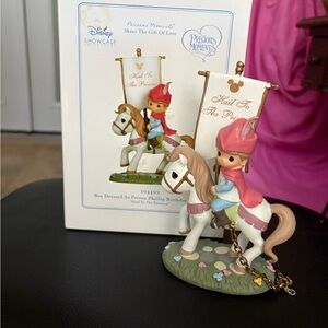 Precious Moments Pink and White Prince on Horse for Newborn